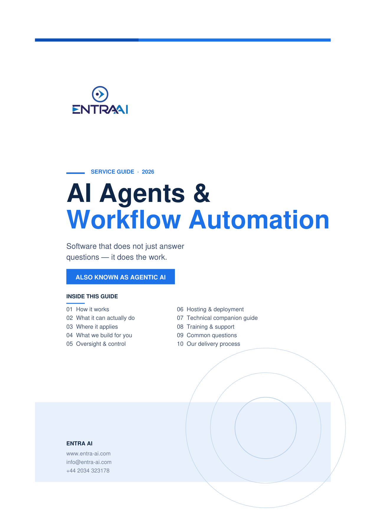 AI Agents & Workflow Automation service guide preview