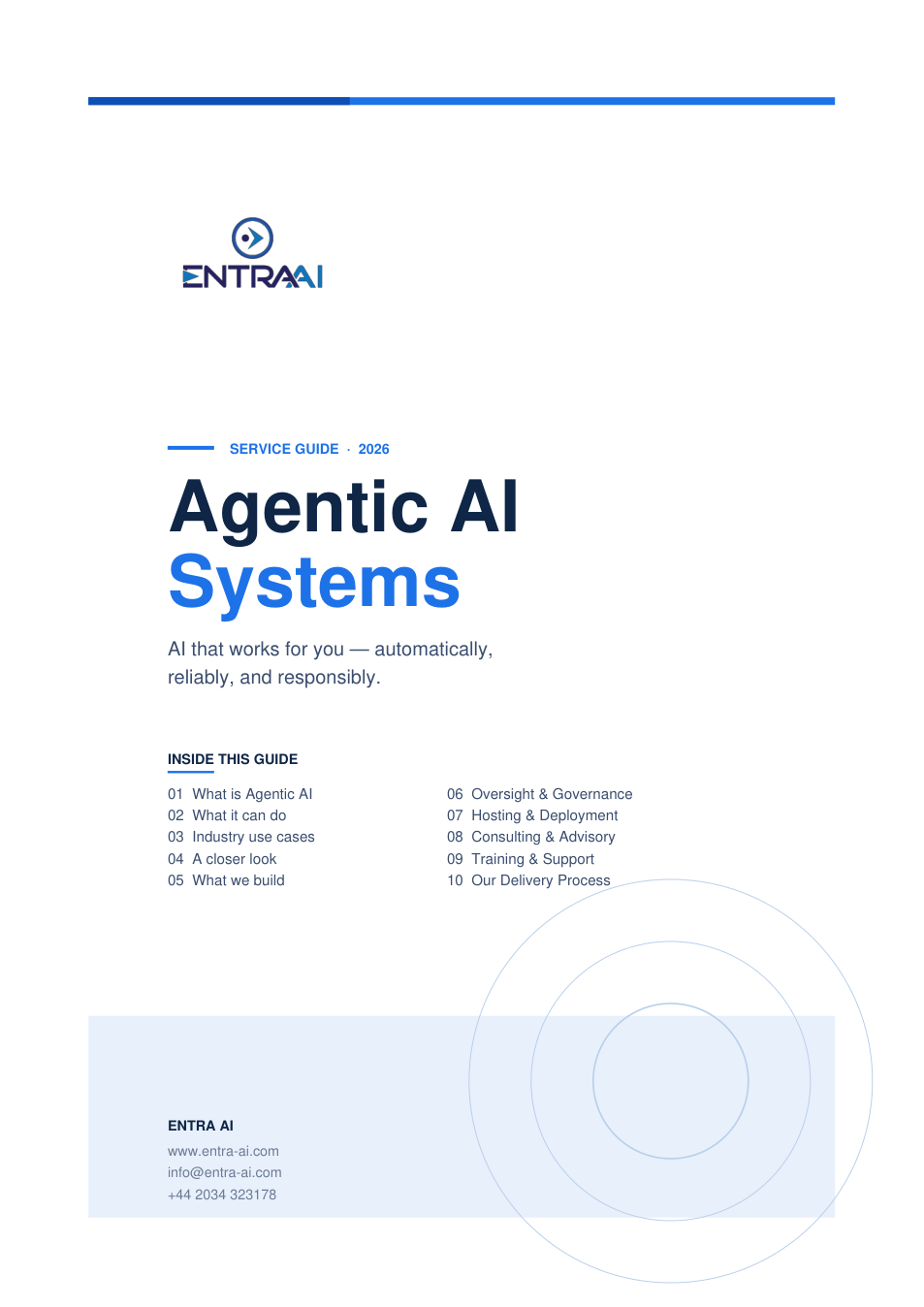 Agentic AI Systems service guide preview