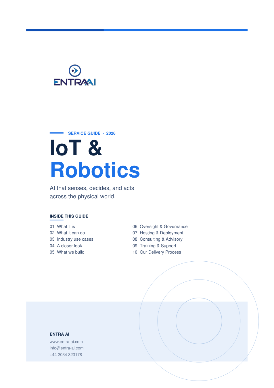 IoT & Robotics service guide preview
