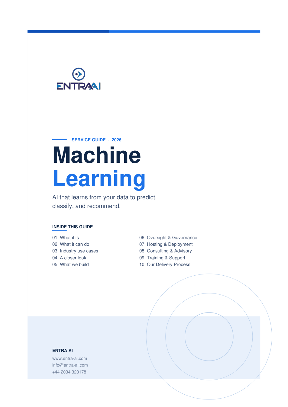 Machine Learning service guide preview
