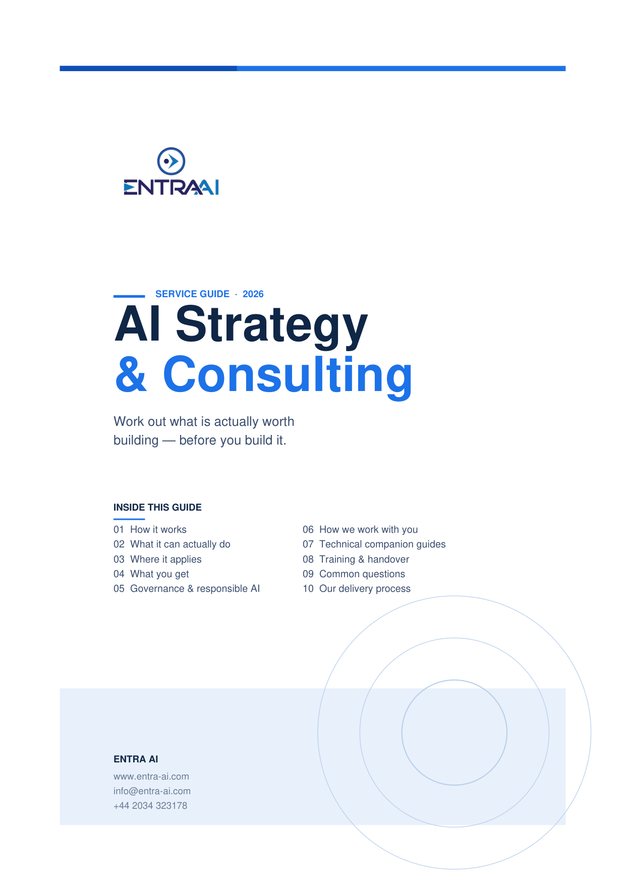 AI Strategy & Consulting service guide preview